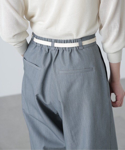 FREE'S MART(フリーズマート)の「◆杉綾リボンベルトワイドパンツ(スラックス・レディース・グレー/ホワイト/ブラウン・SMALL/MEDIUM)」の10枚目の写真