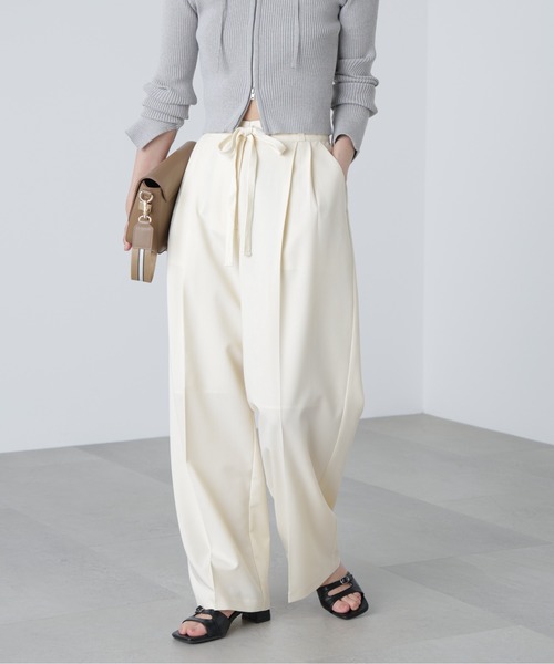 FREE'S MART(フリーズマート)の「◆杉綾リボンベルトワイドパンツ(スラックス・レディース・グレー/ホワイト/ブラウン・SMALL/MEDIUM)」の21枚目の写真