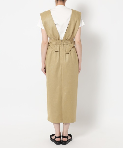 mysty woman（ミスティウーマン）の「ギャザーショルダージャンスカ 497420（ワンピース・レディース・グレー/ベージュ/ブラウン・FREE）」の11枚目の写真