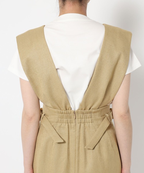 mysty woman（ミスティウーマン）の「ギャザーショルダージャンスカ 497420（ワンピース・レディース・グレー/ベージュ/ブラウン・FREE）」の12枚目の写真