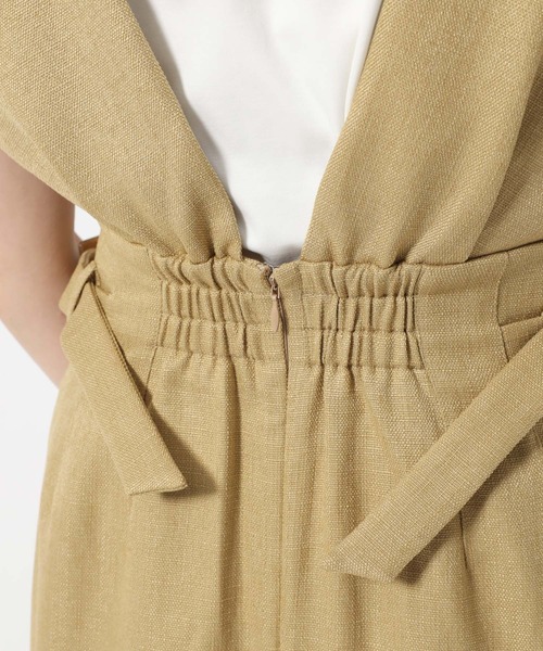 mysty woman（ミスティウーマン）の「ギャザーショルダージャンスカ 497420（ワンピース・レディース・グレー/ベージュ/ブラウン・FREE）」の19枚目の写真