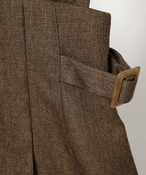 mysty woman（ミスティウーマン）の「ギャザーショルダージャンスカ 497420（ワンピース・レディース・グレー/ベージュ/ブラウン・FREE）」の20枚目の写真