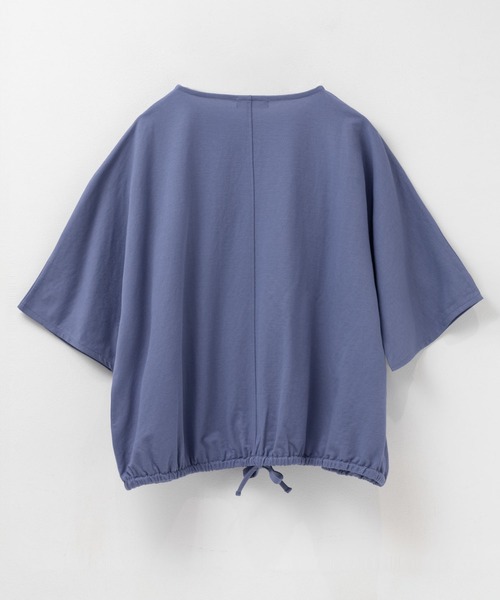 NAVY(ネイビー)の「nAvy SARARI 裾スピンドルTシャツ【接触冷感】(Tシャツ/カットソー・レディース・ピンク/ブルー/イエロー/チャコールグレー・M/L)」の15枚目の写真