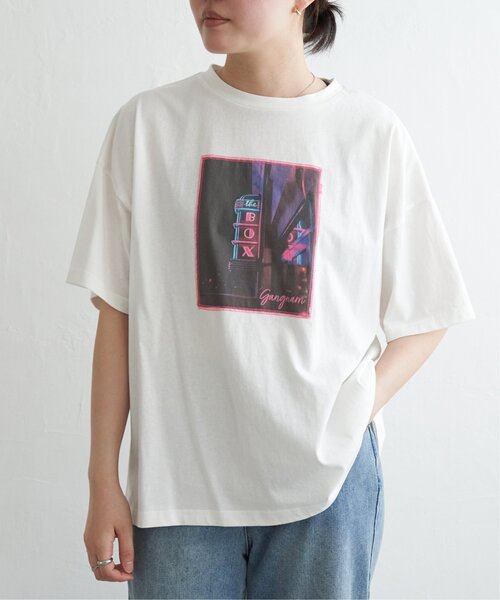 VENCEEXCHANGE(ヴァンスエクスチェンジ)の「綿天竺フォトハリツケTシャツ(Tシャツ/カットソー・レディース・その他1/オフホワイト/ブラック・FREE)」の15枚目の写真