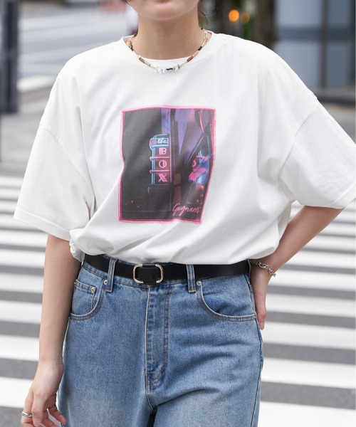 VENCEEXCHANGE(ヴァンスエクスチェンジ)の「綿天竺フォトハリツケTシャツ(Tシャツ/カットソー・レディース・その他1/オフホワイト/ブラック・FREE)」の13枚目の写真