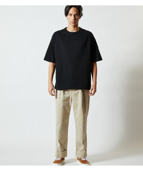 PATRIOT TAXI SELECT(パトリオットタクシーセレクト)の「【United Athle】ビッグシルエット ベーシックTシャツ(Tシャツ/カットソー・メンズ・ホワイト/グリーン系その他/ブラック・LARGE/X-LARGE/MEDIUM)」の9枚目の写真