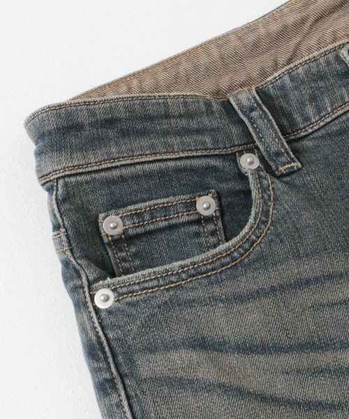 SENSE OF PLACE by URBAN RESEARCH（センスオブプレイスバイアーバンリサーチ）の「ローライズフレアデニムパンツ（デニムパンツ・レディース・インディゴブルー/ライトブルー・MEDIUM/SMALL）」の19枚目の写真