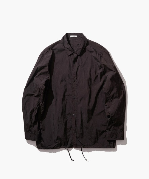 ブラウス シャツ ATON HAND DYED NYLON SHIRT JACKET BLAGGM0204 レディース ATON HAND DYED NYLON SHIRT JACKET BLAGGM0204（シャツ
