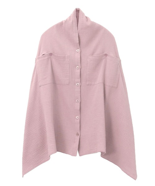 itto...（イット）の「一度着たらヤミツキ！柔らかな肌触り【極ふわコットン100％ダブルガーゼ】赤ちゃんの顔が見えるポケット付き授乳ケープポンチョマルチストール（授乳ケープ/授乳クッション・レディース・グレイッシュベージュ/ライトブルー/ライトグレー/ピンク/ネイビー・FREE）」の21枚目の写真