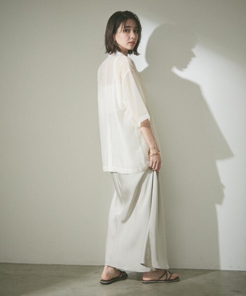 Remind me and forever（リマインドミーアンドフォーエバー）の「この夏のマストアイテム！シアーテーラージャケット（テーラードジャケット・レディース・ブラック/アイボリー/グレー/ベージュ・FREE）」の22枚目の写真