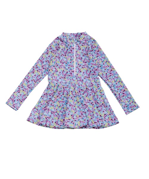 Ocean&Ground(オーシャン&グラウンド)の「ラッシュワンピース水着(水着・キッズ・その他4/ストライプ・90/100/110/120/130/140)」の1枚目の写真