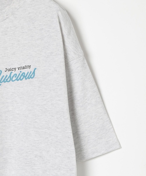 LEPSIM（レプシィム）の「フルーツプリントT　497648（Tシャツ/カットソー・レディース・ライトグレー/ホワイト/ホワイト系その他/ブラック・FREE）」の7枚目の写真