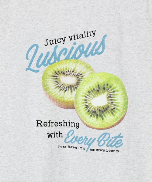 LEPSIM（レプシィム）の「フルーツプリントT　497648（Tシャツ/カットソー・レディース・ライトグレー/ホワイト/ホワイト系その他/ブラック・FREE）」の13枚目の写真