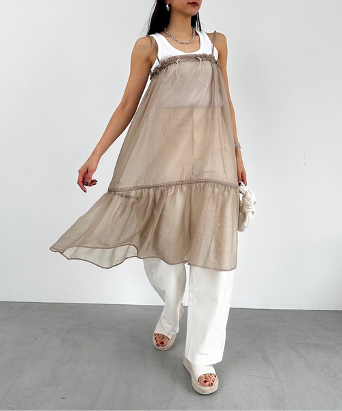 MULTIWAY SHEER CAMI DRESS(ﾏﾙﾁｳｪｲｼｱｰｷｬﾐﾄﾞﾚｽ）