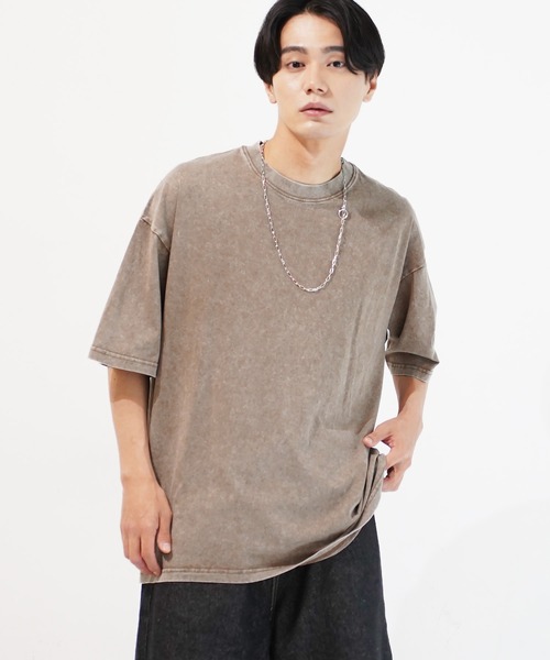 En serio TOKYO（エンソリオトーキョー）の「ピグメントTシャツ（Tシャツ/カットソー・メンズ・グレー/ブラック/ベージュ/パープル・MEDIUM/LARGE/X-LARGE/XX-LARGE）」の3枚目の写真