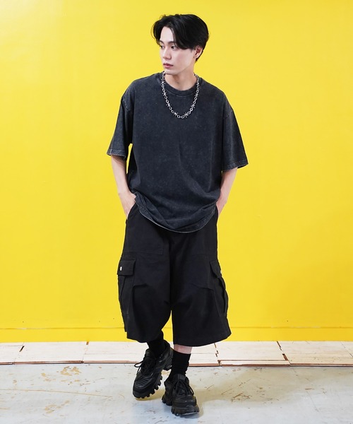 En serio TOKYO（エンソリオトーキョー）の「ピグメントTシャツ（Tシャツ/カットソー・メンズ・グレー/ブラック/ベージュ/パープル・MEDIUM/LARGE/X-LARGE/XX-LARGE）」の14枚目の写真