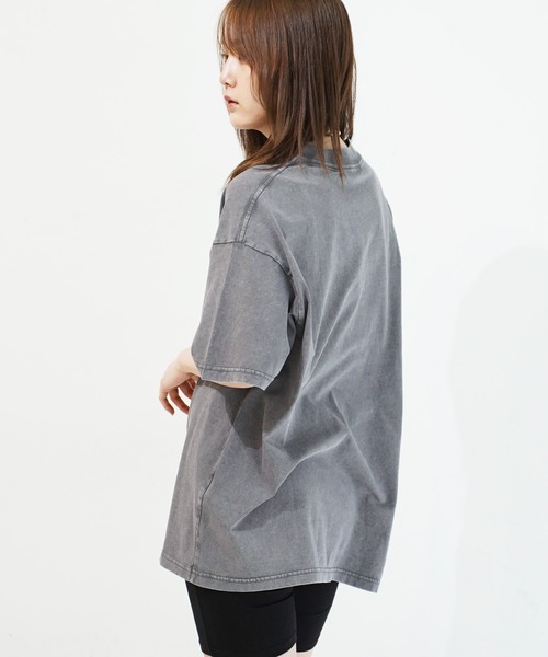 En serio TOKYO（エンソリオトーキョー）の「ピグメントTシャツ（Tシャツ/カットソー・メンズ・グレー/ブラック/ベージュ/パープル・MEDIUM/LARGE/X-LARGE/XX-LARGE）」の15枚目の写真