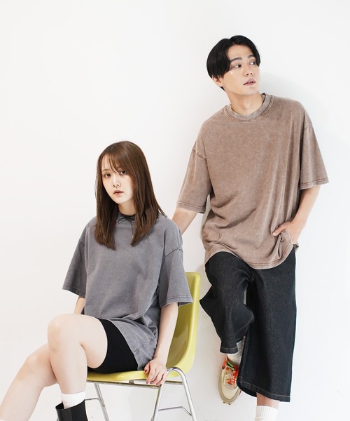 En serio TOKYO（エンソリオトーキョー）の「ピグメントTシャツ（Tシャツ/カットソー・メンズ・グレー/ブラック/ベージュ/パープル・MEDIUM/LARGE/X-LARGE/XX-LARGE）」の9枚目の写真