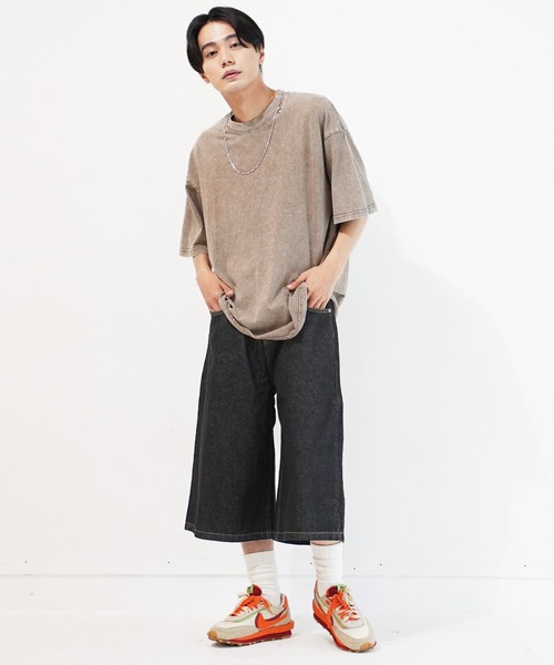 En serio TOKYO（エンソリオトーキョー）の「ピグメントTシャツ（Tシャツ/カットソー・メンズ・グレー/ブラック/ベージュ/パープル・MEDIUM/LARGE/X-LARGE/XX-LARGE）」の12枚目の写真