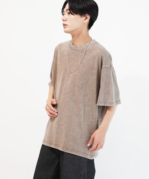 En serio TOKYO（エンソリオトーキョー）の「ピグメントTシャツ（Tシャツ/カットソー・メンズ・グレー/ブラック/ベージュ/パープル・MEDIUM/LARGE/X-LARGE/XX-LARGE）」の10枚目の写真