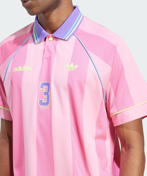 adidas（アディダス）の「ジャカード・ストライプ・ジャージー