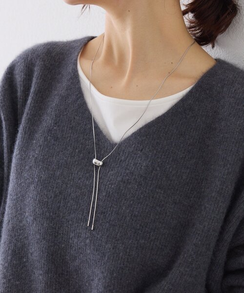 RIVE DROITE（リヴドロワ）の「【R.good(アールドットグッド)】Wスライドモチーフネックレス（ネックレス・レディース・シルバー/ゴールド・FREE）」の2枚目の写真