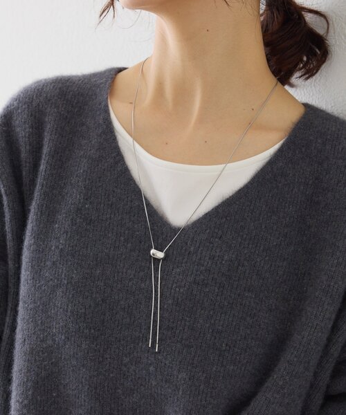 RIVE DROITE（リヴドロワ）の「【R.good(アールドットグッド)】Wスライドモチーフネックレス（ネックレス・レディース・シルバー/ゴールド・FREE）」の3枚目の写真