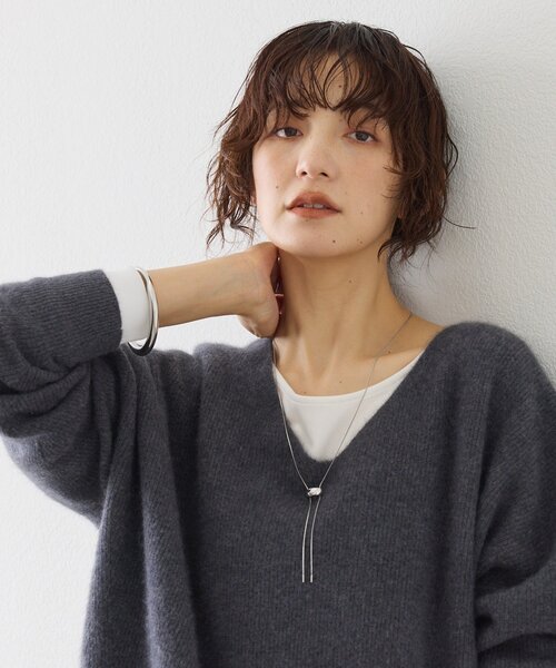 RIVE DROITE（リヴドロワ）の「【R.good(アールドットグッド)】Wスライドモチーフネックレス（ネックレス・レディース・シルバー/ゴールド・FREE）」の4枚目の写真