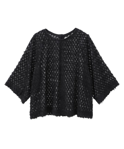 LOGEMENT DE CLAIRE(ロジュモンドクレール)の「立体ジャガードブラウス(シャツ/ブラウス・レディース・ブラック/オフホワイト・FREE)」の12枚目の写真