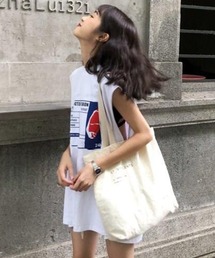 VIBGYOR（ヴィブジョー）の「[NARULA/ナルラ]ドロップショルダーワイドノースリーブTシャツ(CZ)（Tシャツ/カットソー）」