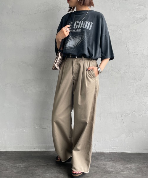 REMI RELIEF（レミレリーフ）の「[REMI RELIEF/レミレリーフ] 別注 ビッグシルエット SP加工プリントTシャツ（Tシャツ/カットソー・レディース・C/A/D/B/E/F・S/M）」の10枚目の写真