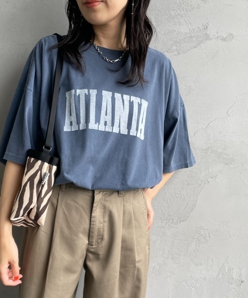 REMI RELIEF（レミレリーフ）の「[REMI RELIEF/レミレリーフ] 別注 ビッグシルエット SP加工プリントTシャツ（Tシャツ/カットソー・レディース・C/A/D/B/E/F・S/M）」の14枚目の写真