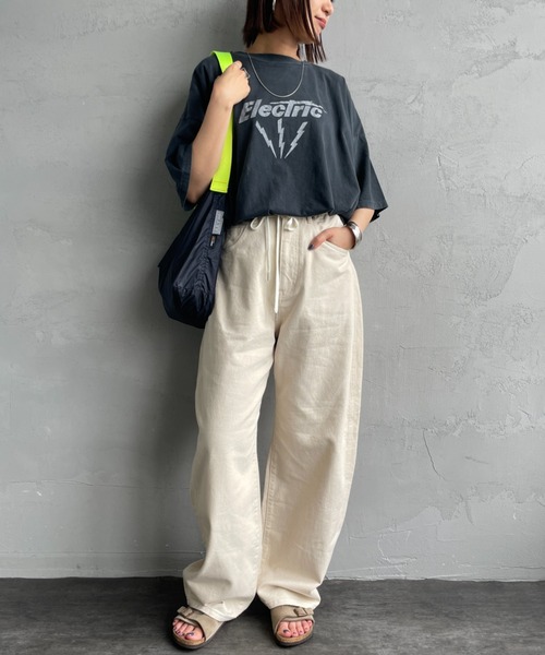 REMI RELIEF（レミレリーフ）の「[REMI RELIEF/レミレリーフ] 別注 ビッグシルエット SP加工プリントTシャツ（Tシャツ/カットソー・レディース・C/A/D/B/E/F・S/M）」の11枚目の写真