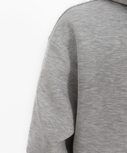 1minute 1second(ワンミニットワンセカンド)の「mpa3850-cardboard knit hoody with logo print パーカー(パーカー・メンズ・ブラック/トップグレー・S/M/L/XL)」の19枚目の写真