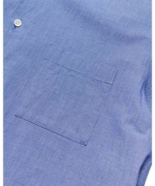 SOPHNET.（ソフネット）の「VOILE WASHER REGULAR-FIT S/S SHIRT（シャツ/ブラウス・メンズ・ホワイト/ネイビー・3/2/1/4/5）」の8枚目の写真