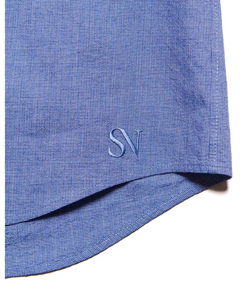SOPHNET.（ソフネット）の「VOILE WASHER REGULAR-FIT S/S SHIRT（シャツ/ブラウス・メンズ・ホワイト/ネイビー・3/2/1/4/5）」の9枚目の写真