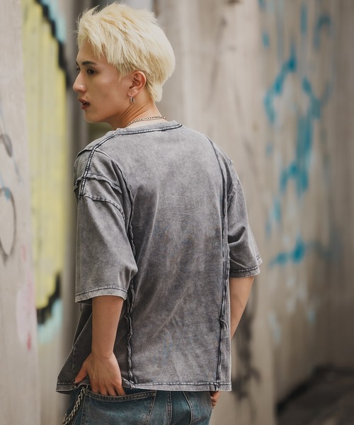 SIDEWAY STANCE(サイドウェイスタンス)の「【SIDEWAY STANCE】グランジ 半袖Tシャツ(Tシャツ/カットソー・メンズ・ブラック系1/ブラック系2/ブラウン系2/ブラウン系1/ブラウン系/ブラウン/ブラック/ブラック系・MEDIUM/SMALL/X-LARGE/LARGE)」の18枚目の写真