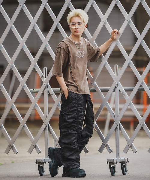 SIDEWAY STANCE(サイドウェイスタンス)の「【SIDEWAY STANCE】グランジ 半袖Tシャツ(Tシャツ/カットソー・メンズ・ブラック系1/ブラック系2/ブラウン系2/ブラウン系1/ブラウン系/ブラウン/ブラック/ブラック系・MEDIUM/SMALL/X-LARGE/LARGE)」の14枚目の写真
