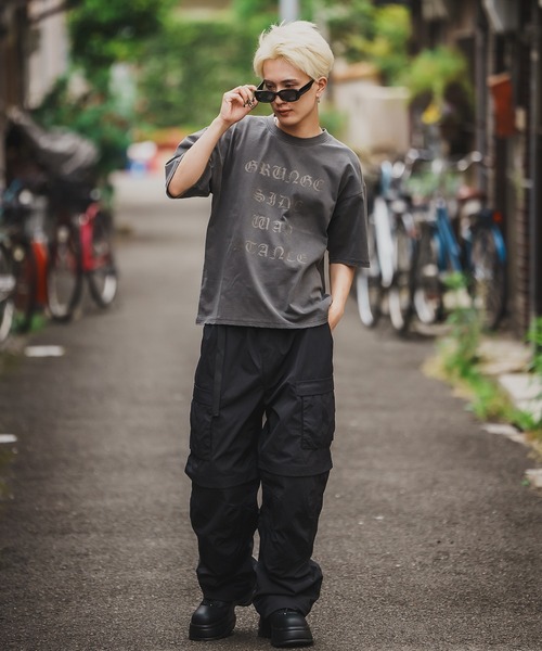 SIDEWAY STANCE(サイドウェイスタンス)の「【SIDEWAY STANCE】グランジ 半袖Tシャツ(Tシャツ/カットソー・メンズ・ブラック系1/ブラック系2/ブラウン系2/ブラウン系1/ブラウン系/ブラウン/ブラック/ブラック系・MEDIUM/SMALL/X-LARGE/LARGE)」の20枚目の写真