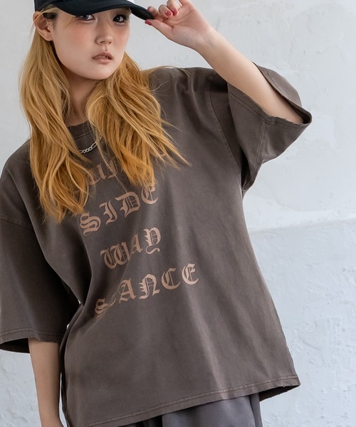 SIDEWAY STANCE(サイドウェイスタンス)の「【SIDEWAY STANCE】グランジ 半袖Tシャツ(Tシャツ/カットソー・メンズ・ブラック系1/ブラック系2/ブラウン系2/ブラウン系1/ブラウン系/ブラウン/ブラック/ブラック系・MEDIUM/SMALL/X-LARGE/LARGE)」の21枚目の写真