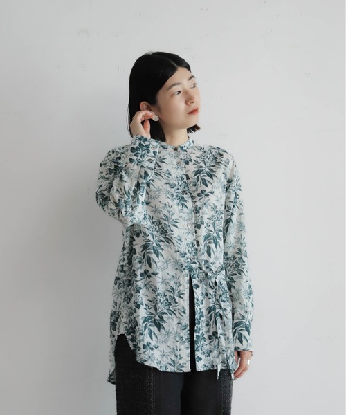 NOMBRE IMPAIR（ノンブルアンペール）の「コットンシアーフラワーPT　スタンドネックブラウス（シャツ/ブラウス・レディース・アイボリー・FREE）」の5枚目の写真