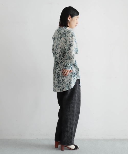 NOMBRE IMPAIR（ノンブルアンペール）の「コットンシアーフラワーPT　スタンドネックブラウス（シャツ/ブラウス・レディース・アイボリー・FREE）」の8枚目の写真