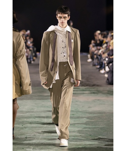 セール】Mix Layered Wool Gabardine Jacket（テーラードジャケット