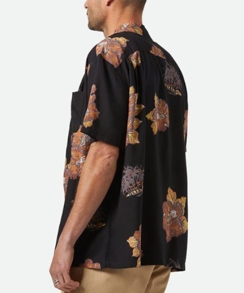 BRIXTON/ブリクストン 半袖シャツ 花柄 CRU PRINT S/S WVN 01447