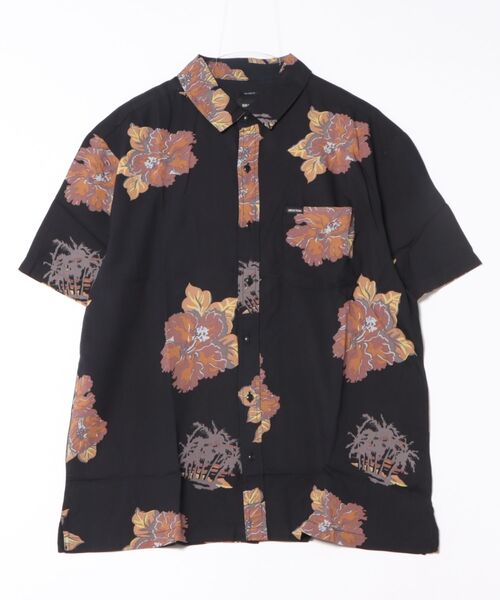BRIXTON(ブリクストン)の「BRIXTON/ブリクストン 半袖シャツ 花柄 CRU PRINT S/S WVN 01447(シャツ/ブラウス・メンズ・ブラック/オフホワイト・L/M)」の4枚目の写真