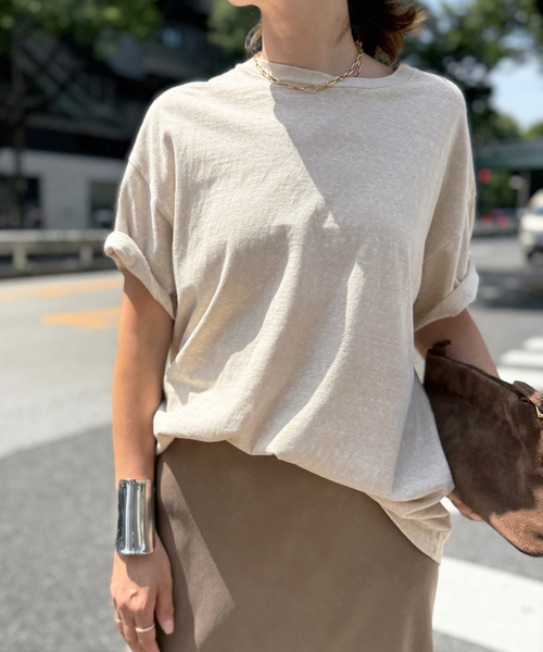 Deuxieme Classe(ドゥーズィエムクラス)の「*Relax Tシャツ(Tシャツ/カットソー・レディース・ベージュ/キャメル/カーキ・FREE)」の2枚目の写真