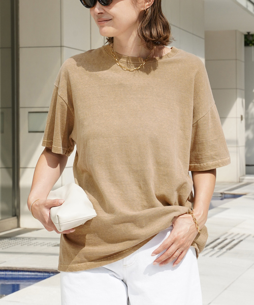 Deuxieme Classe(ドゥーズィエムクラス)の「*Relax Tシャツ(Tシャツ/カットソー・レディース・ベージュ/キャメル/カーキ・FREE)」の7枚目の写真