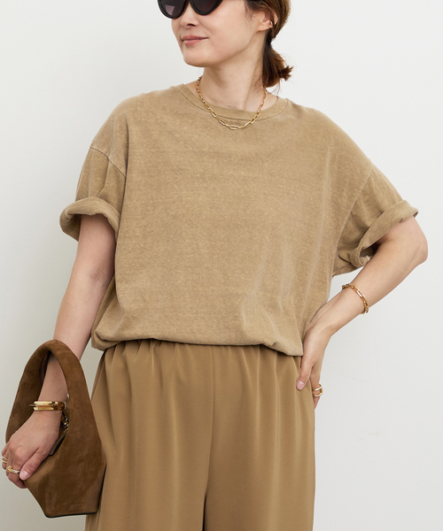 Deuxieme Classe(ドゥーズィエムクラス)の「*Relax Tシャツ(Tシャツ/カットソー・レディース・ベージュ/キャメル/カーキ・FREE)」の8枚目の写真