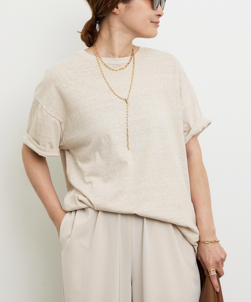 Deuxieme Classe(ドゥーズィエムクラス)の「*Relax Tシャツ(Tシャツ/カットソー・レディース・ベージュ/キャメル/カーキ・FREE)」の15枚目の写真