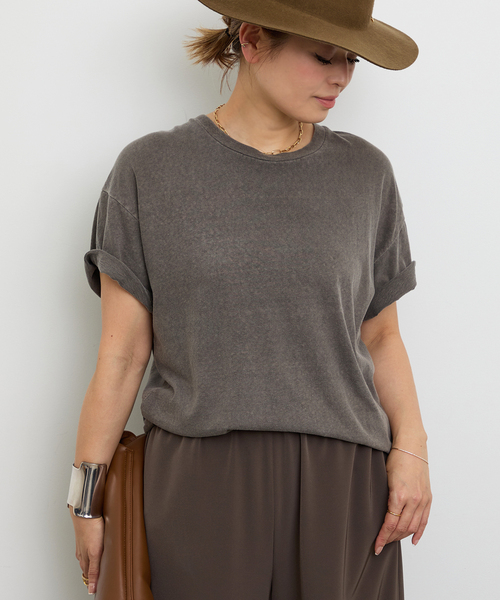 Deuxieme Classe(ドゥーズィエムクラス)の「*Relax Tシャツ(Tシャツ/カットソー・レディース・ベージュ/キャメル/カーキ・FREE)」の21枚目の写真